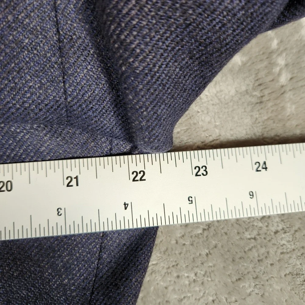 RRL Double RL Ralph Lauren Blazer‎ Men's Gray/Blue 41 Wool 2 Button Jacket HOLES